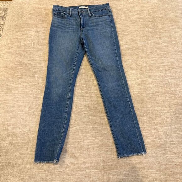 Levi's Denim - Levi's 311 Shaping Skinny Raw Hem Jeans Medium Wash Denim‎ Size 29